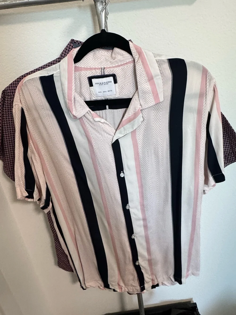 🌟 Denim & Flower Men’s Short Sleeve Button-Up Shirt Bundle – Lot of 6 🌟 👔 M/L/XL - Picture 15 of 16